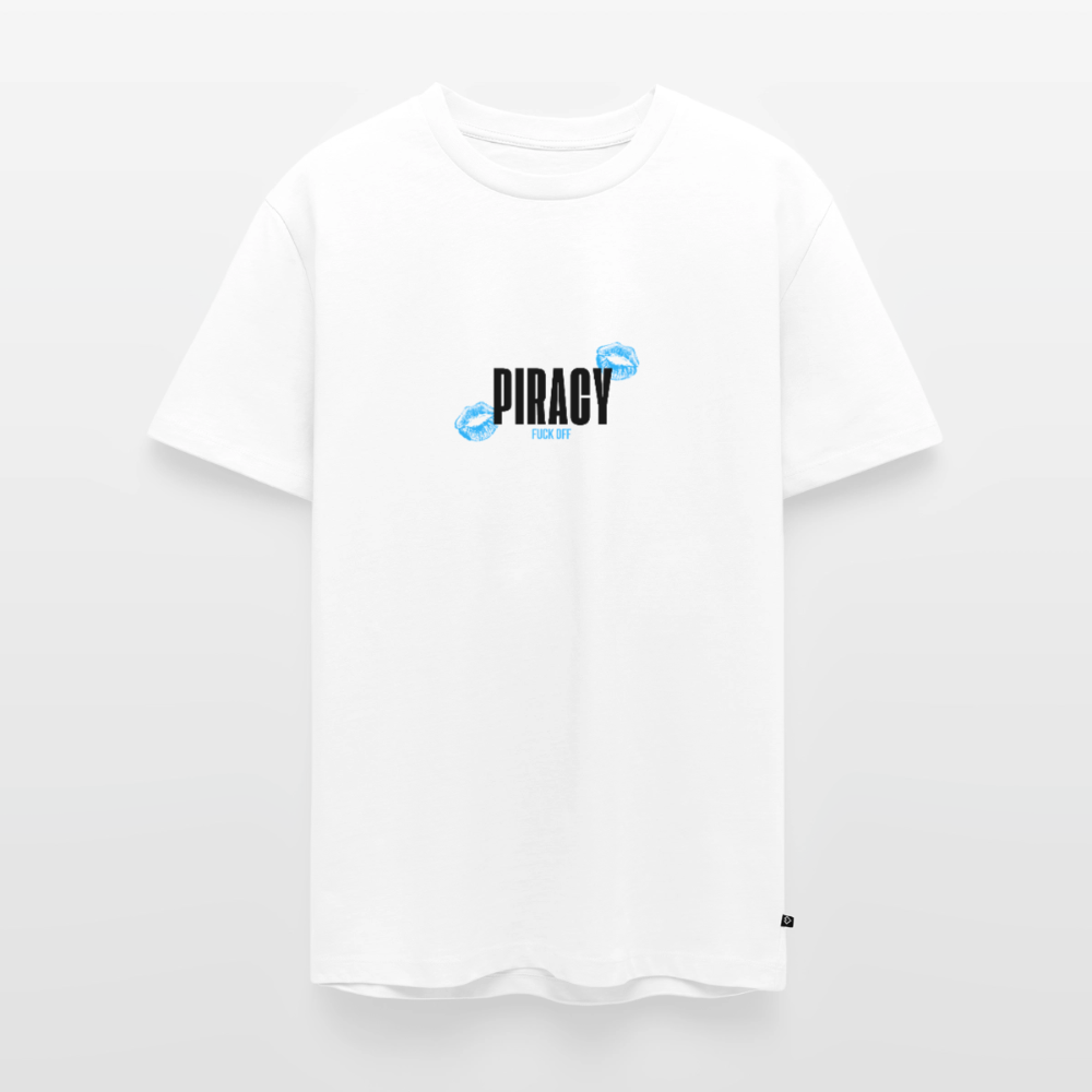 T-shirt I FOUND YOUR BOYFRIEND IN MY DM - BLEU - blanc