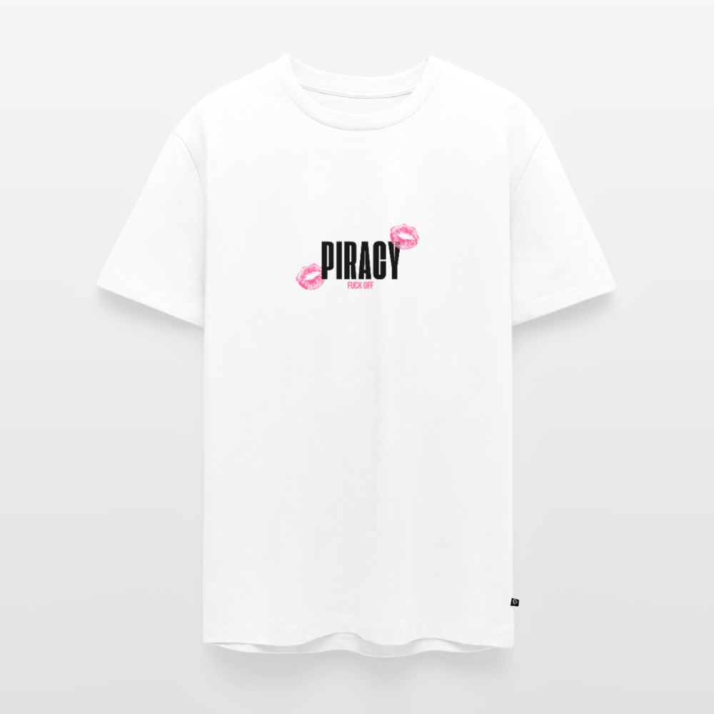 T-shirt I FOUND YOUR BOYFRIEND IN MY DM - ROSE - blanc