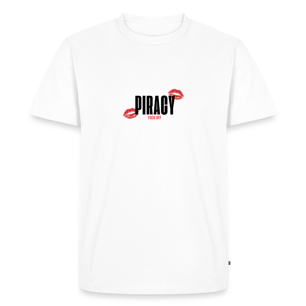 T-shirt I FOUND YOUR BOYFRIEND IN MY DM - ROUGE - blanc